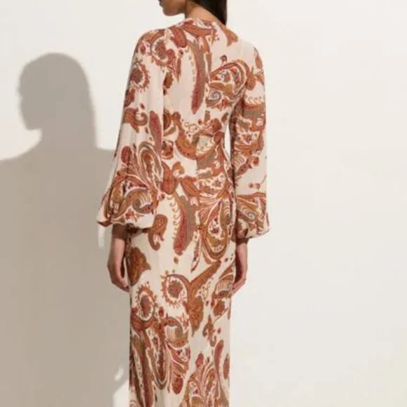 Faithfull the Brand Santos Maxi Dress Alessia Paisley - Picture 12 of 12